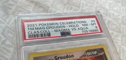2021 Pokemon Celebrations Groudon #9 PSA 8 - Image 2