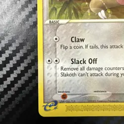 Pokemon Slakoth e-reader EX Ruby & Sapphire 45/109 2003 NM-/LP+ - Image 4