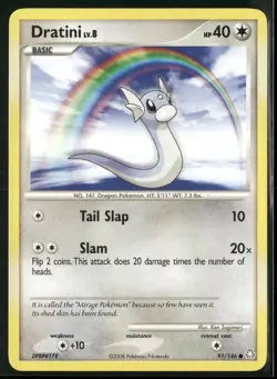 Dratini 91/146 Common Legends Awakened Pokemon Lightly Played - Image 1