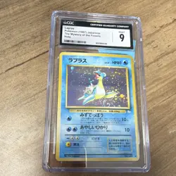 Pokemon Lapras Mystery of the Fossils Holo Rare CGC 9 Japanese 131 1997 80HP - Image 1