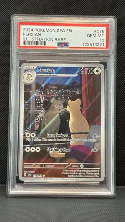 Pokemon Persian 078/064 Sv: Shrouded Fable Illustration Rare - PSA 10 - Image 1