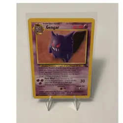Pokemon Gengar 20/62 Fossil Non Holo Rare Regular Unlimited LP - Image 1