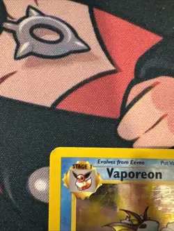 Vaporeon 12/64 Holographic Rare Jungle Pokemon Unlimited MP - Image 2