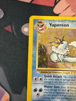 Vaporeon 12/64 Holographic Rare Jungle Pokemon Unlimited MP - Image 3