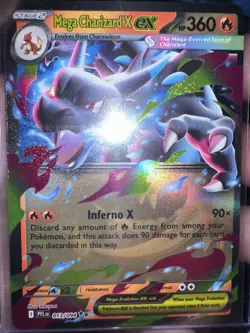 Mega Charizard X EX 013/094 ME02: Phantasmal Flames Pokemon TCG NM - Image 1
