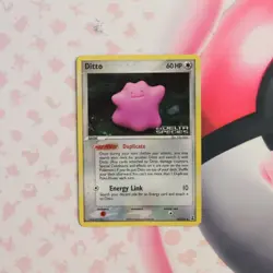 Ditto Reverse Stamped 35/113 EX Delta Species Pokemon Yuka Morii LP - Image 1