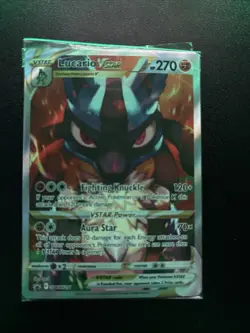 Pokemon TCG Lucario VSTAR SWSH291 Black Star Promo Full Art SEALED - Image 1