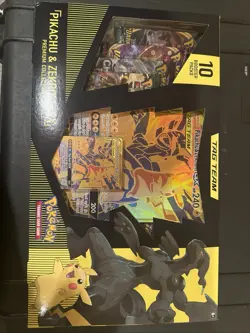 Pokemon Pikachu & Zekrom-GX Premium Collection Booster Box 10 Packs 2021 English - Image 1