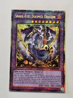 Snake-Eyes Doomed Dragon RA05-EN039 Starlight Rare Yugioh Rarity Collection 5 - Image 1