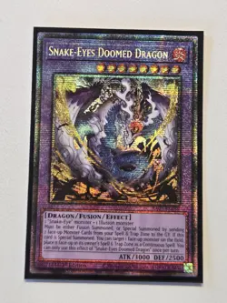 Snake-Eyes Doomed Dragon RA05-EN039 Starlight Rare Yugioh Rarity Collection 5 - Image 5