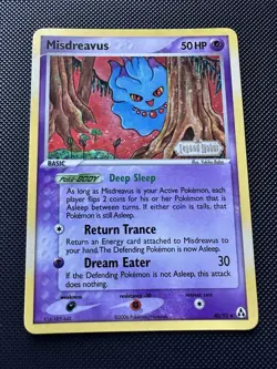 Pokemon - Misdreavus 40/92 - Reverse Holo Stamped - Legend Maker - NM - Image 1