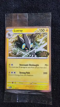Luxray 028/088 Perfect Order Pokemon Promo Card Exclusive Sealed Mint - Image 1