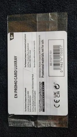 Luxray 028/088 Perfect Order Pokemon Promo Card Exclusive Sealed Mint - Image 2