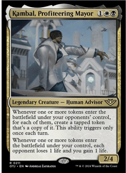 Mint/Near-Mint, English - 1 x MTG Kambal, Profiteering Mayor Outlaws of Thunder - Image 1