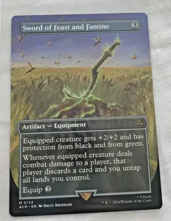 Sword of Feast and Famine (Borderless) 124 Universes Beyond: ACR LP MTG - Image 1