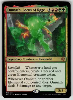 Omnath, Locus of Rage Mythic Commander: Lorwyn Eclipsed 129 MTG Near Mint - Image 1