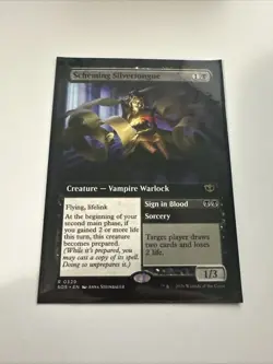 Scheming Silvertongue (Extended Art) #329 NM Secrets of Strixhaven SOS Magic MTG - Image 1