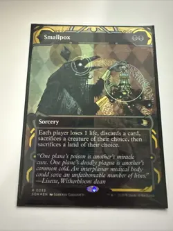 Smallpox - Secrets of Strixhaven - Borderless - Foil - MT/NM - Image 1