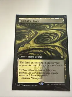 1x Turbulent Moor, Extended Art, Secrets of Strixhaven, MTG NM - Image 1