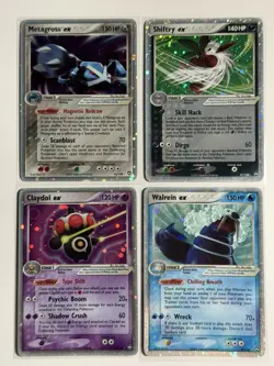 Metagross EX, Shiftry EX, Claydol EX, Walrein EX Power Keepers Silver Border Lot - Image 1