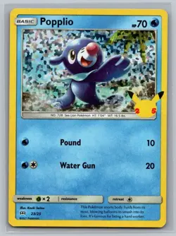 Popplio 023/025 Promo McDonald's 25th Anniversary Promos Pokemon Holo Near Mint - Image 1