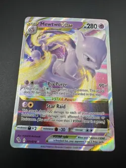 Mewtwo VSTAR 031/078 Pokemon Go TCG Sword & Shield Ultra Rare Pack Fresh - NM - Image 4