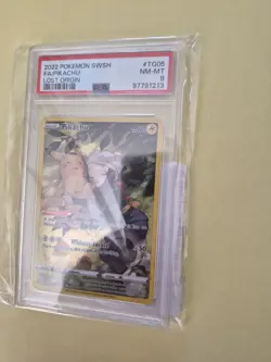 Pokemon Pikachu TG05/TG30 SWSH11 Lost Origin Trainer Gallery Graded PSA 8 ⭐ - Image 2