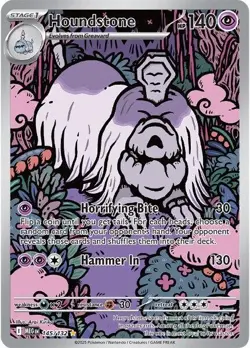 Houndstone - 145/132 Holofoil ME01: Mega Evolution 145/132 NM Vintage Pokemon... - Image 1