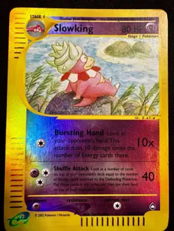 Pokemon Slowking Rare Reverse Holo Aquapolis 034/147 Stage 1 80 HP Aya Kusube - Image 1