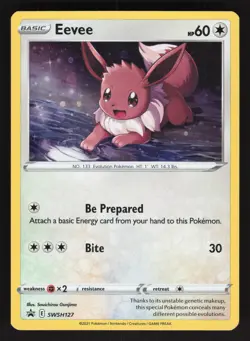 Eevee SWSH127 Pokemon TCG Sword & Shield Promo NM - Image 1