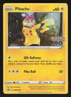 Pikachu SWSH234 Pokemon TCG Sword & Shield Promo NM - Image 1