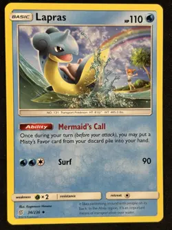 Pokemon - Lapras 36/236 - Unified Minds Non Holo - VLP - Image 1
