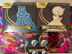 (Lot of 3) Pokemon - Mega Evolution Booster Box & 2 ETBs Sealed - Image 1