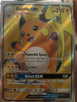 Raichu GX Promo Holo SM90 SM Set Pokemon TCG 2017 - Image 1