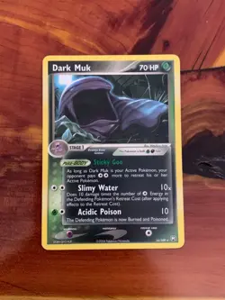 Pokemon Dark Muk 16/109 EX Team Rocket Returns Rare 2004 Non-Holo Rare! - Image 1