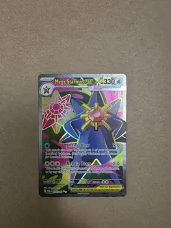 Mega Starmie EX 102/088 Full Art Ultra Rare Pokemon TCG: Perfect Order Holo - Image 1