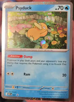 Pokemon Psyduck 007 Cosmos Holo Promo NM - Image 1