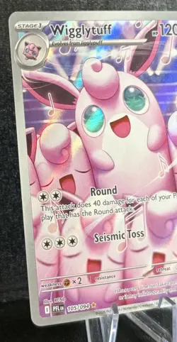 Pokemon Wigglytuff #105 - Phantasmal Flames - Illustration Rare - Image 2