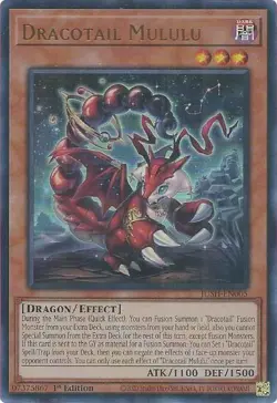 Dracotail Mululu JUSH-EN005 Justice Hunters 1st Edition Ultra Rare UR NM Yugioh - Image 1
