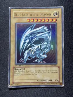 Yu-Gi-Oh! TCG Blue-Eyes White Dragon Kaiba SDK-001 1st Edition Ultra Rare DJC - Image 1