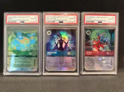 Disney Lorcana Set 2023 Disney100 Promos Holo 3 PSA 10/3 PSA 9 (6 together) - Image 2