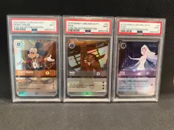 Disney Lorcana Set 2023 Disney100 Promos Holo 3 PSA 10/3 PSA 9 (6 together) - Image 4