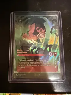 Scar Heartless Hunter STORE CHAMPIONSHIP PROMO 14/P2 EN Disney Lorcana promo -NM - Image 1