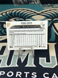 2022 Topps Chrome Oneil Cruz Prizm Refractor Rookie Card RC #128 Pirates - Image 2