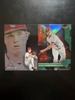 2025 Bowman's Best Liam Doyle Pixel Portraits #P-3 St. Louis Cardinals - Image 1