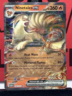 Ninetales EX 038/165 SV: Scarlet & Violet 151 Full Art Pokemon Card - Image 3