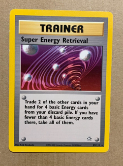 Super Energy Retrieval 89/111 Neo Genesis - Rare Pokemon Card - LP - Image 1