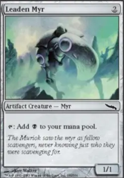 MTG magic cards 1x Leaden Myr - Foil Mirrodin NM-Mint, English - Image 1