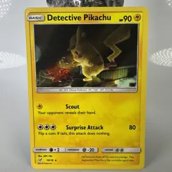 Pokemon Card Detective Pikachu MP Detective Pikachu Rare 10/18 - Image 1