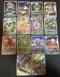 Lot Of 14 - Pokemon TCG illustration Rare Cards Assortment IR - Image 1